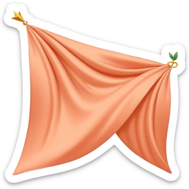 Peach colored birthday banner sticker