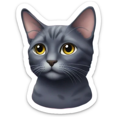 cat in nebula or cosmos sticker