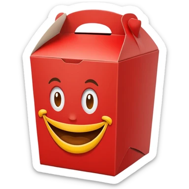 happy meal box sticker