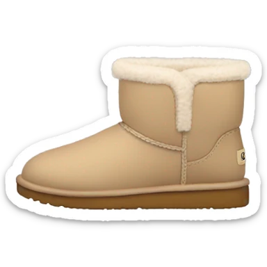 mini ugg beige sticker