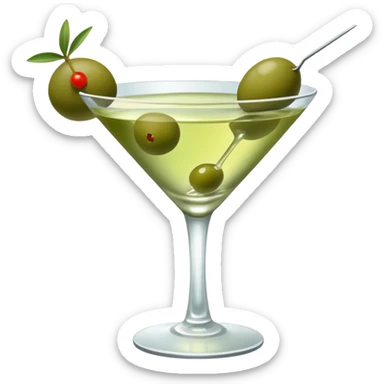 Dirty martini big olive sticker
