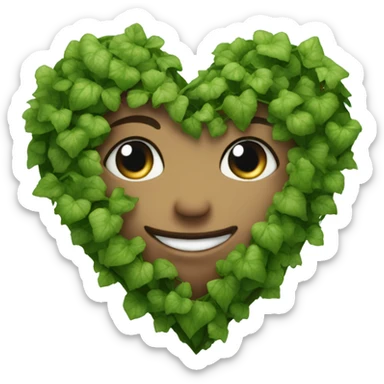Heart binded by ivy sticker