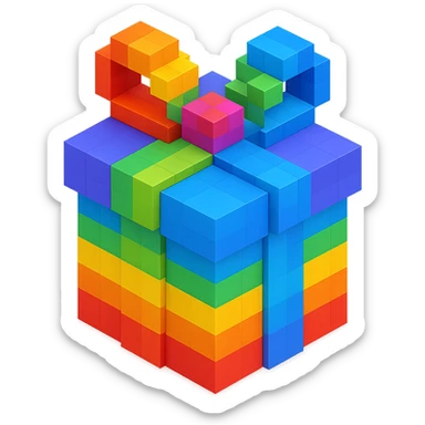 Rainbow gift sticker