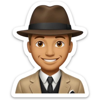 Gangster emoji sticker