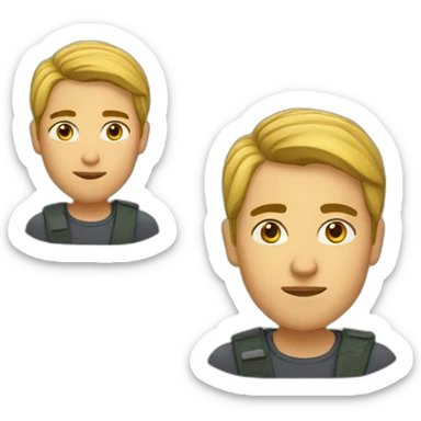 Cara de asombro sticker