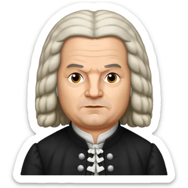 johann sebastian bach german sticker