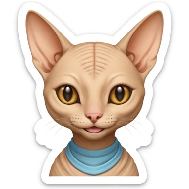 sphinx cat smiling sticker