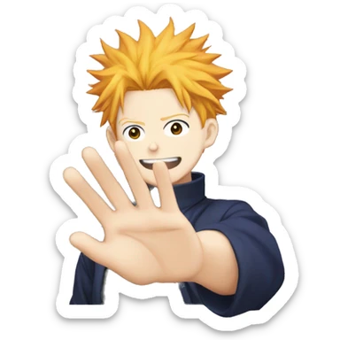 Jujutsu kaisen domains expansion  hand sign sticker