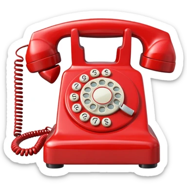 red telephone sticker