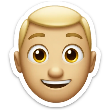 Classic smile emoji but one  squinted eye sticker