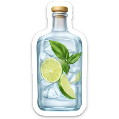 gin tonic bottle sticker