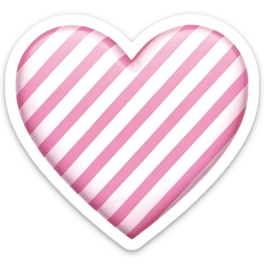 Corazón rosa vichy sticker