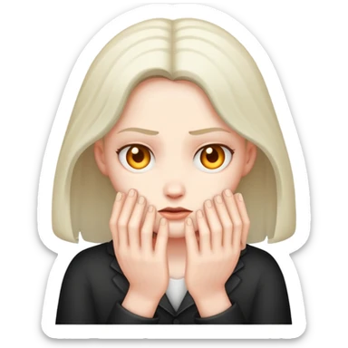 rubbing hands together evilly  sticker