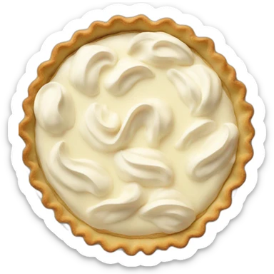 Cream pie sticker