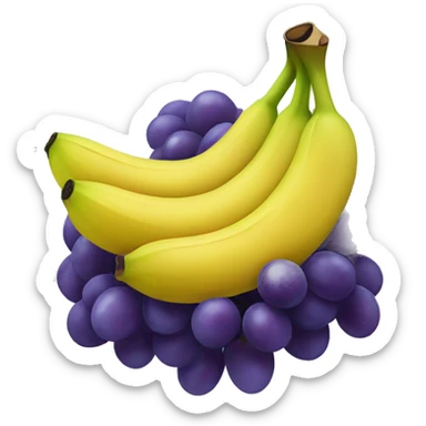 Bananas as grapes sticker