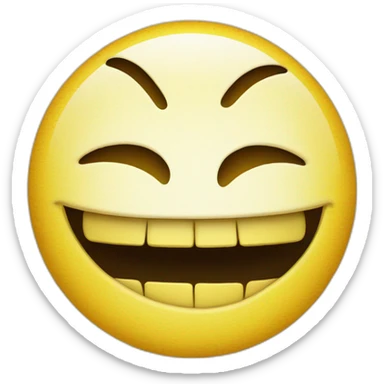 Smiley qui se mort les lèvres  sticker