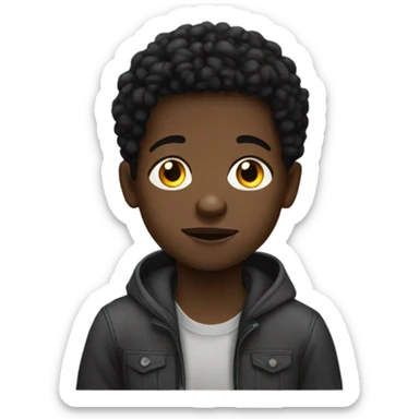 Autistic black kid sticker