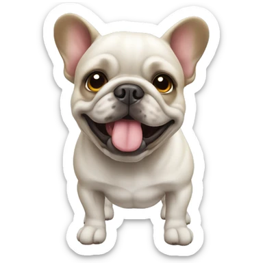 Kissyface French bull sticker