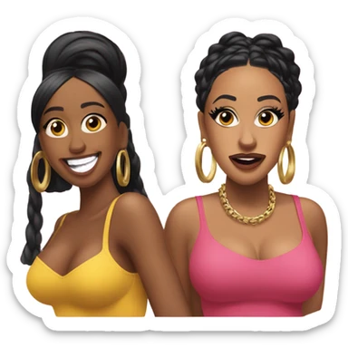 tyla and cardi B sticker