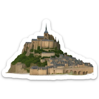 mont st michel sticker