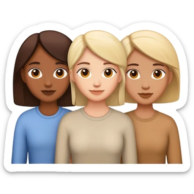 Trio friends sticker