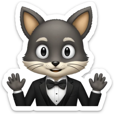 Hazbin hotel dizisindeki Husk sticker