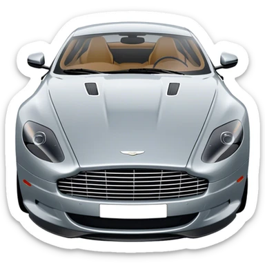 Aston Martin DB9 - Aston Martin (Model Year: 2016) (Iconic colour: Silver) sticker