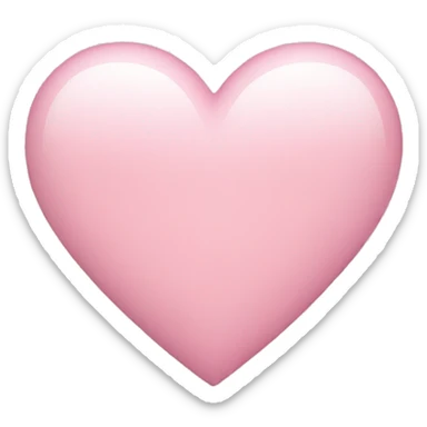 Light Pink heart sticker