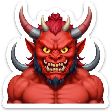 demonio japones sticker