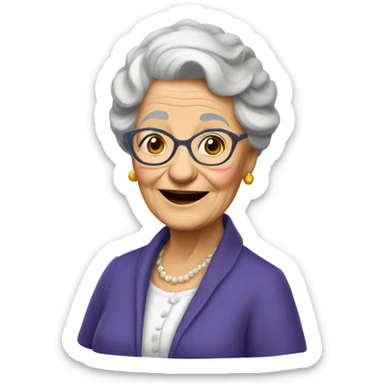 Grand mere joyeuse  sticker