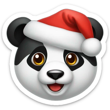 SANTA PANDA sticker