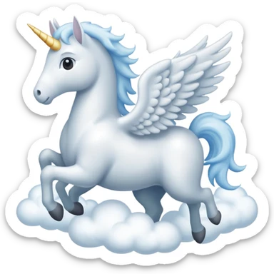 Pegasus made of  Cloud  sticker