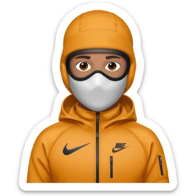nike tech tracksuit clothing and ski mask sticker