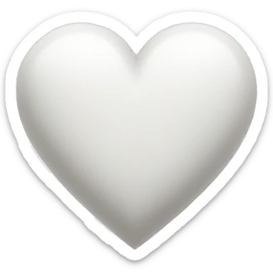 white heart sticker