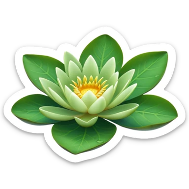 Water lily leaf (leaf only) sticker