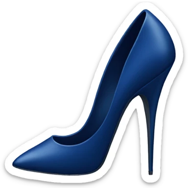 dark blue stiletto sticker