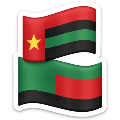 Pan African flag sticker