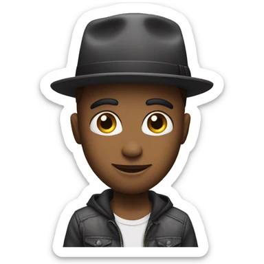 a DJ with hat You vs You asking for dance requests  sticker