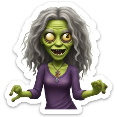  janis joplin zombie dancing sticker