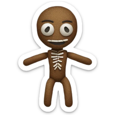 voodoo doll sticker