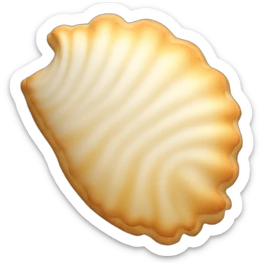 shell-shaped cookie sticker