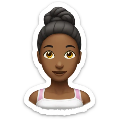 girl getting a massage sticker