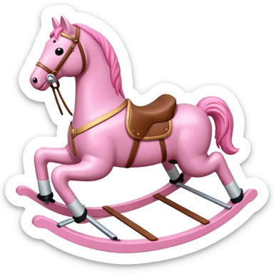 pink Rocking Horse sticker
