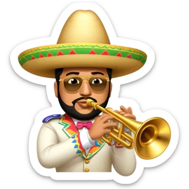 Mariachi Trumpet Player sticker