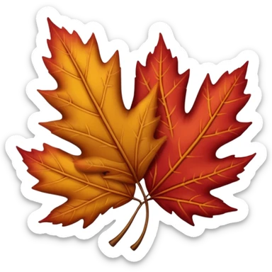 quiero una fucion de pernos y hojas de arbol sticker