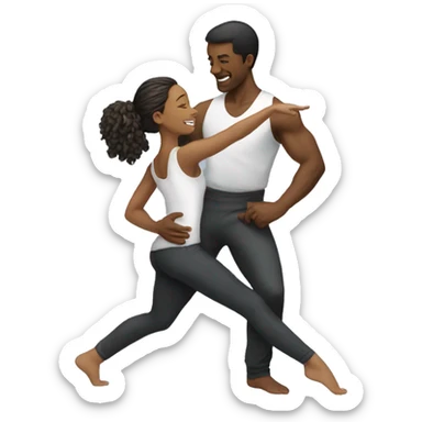 Dance with girl sticker
