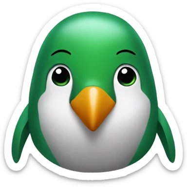 green penguin sticker