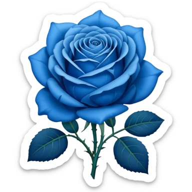 Rosa azul  sticker