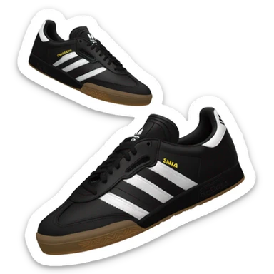 black adidas samba shoes sticker