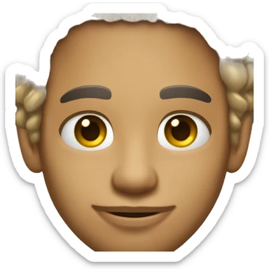 light skin cuban man with blue eyes and excessive gold jewelry  sticker